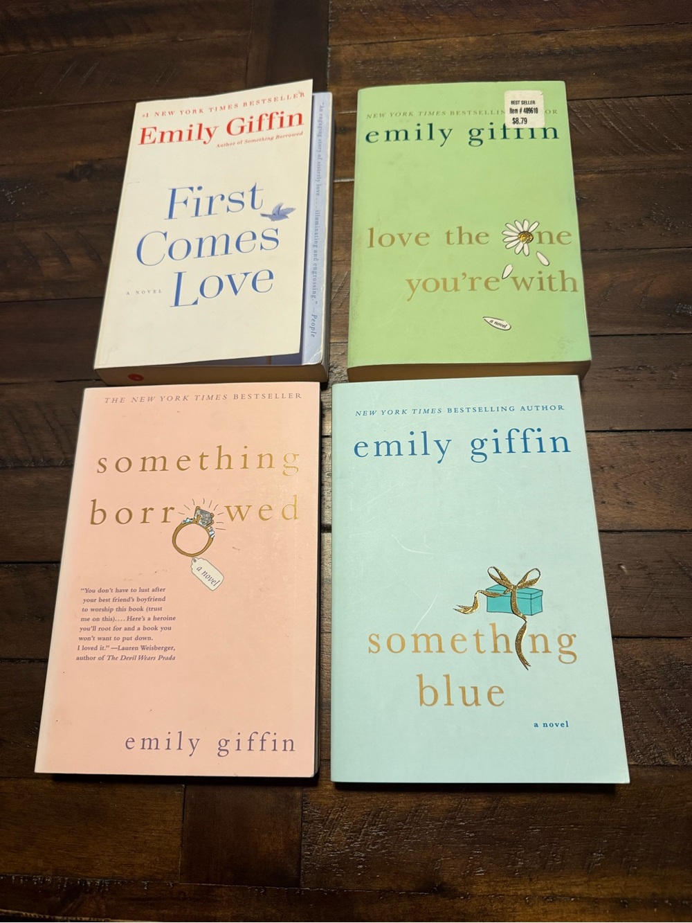 Emily Giffin Paperback Novel Set - Pastel Covers (Set of 4)